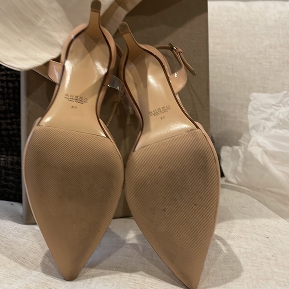 Francesco Russo Flesh/Nude Patent Leather Slingbacks - Picture 5 of 5